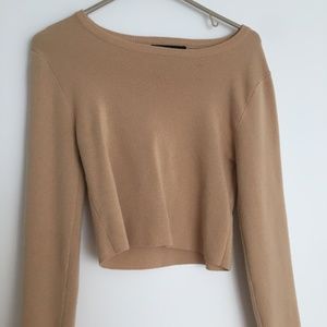 Tan Ribbed Sweater